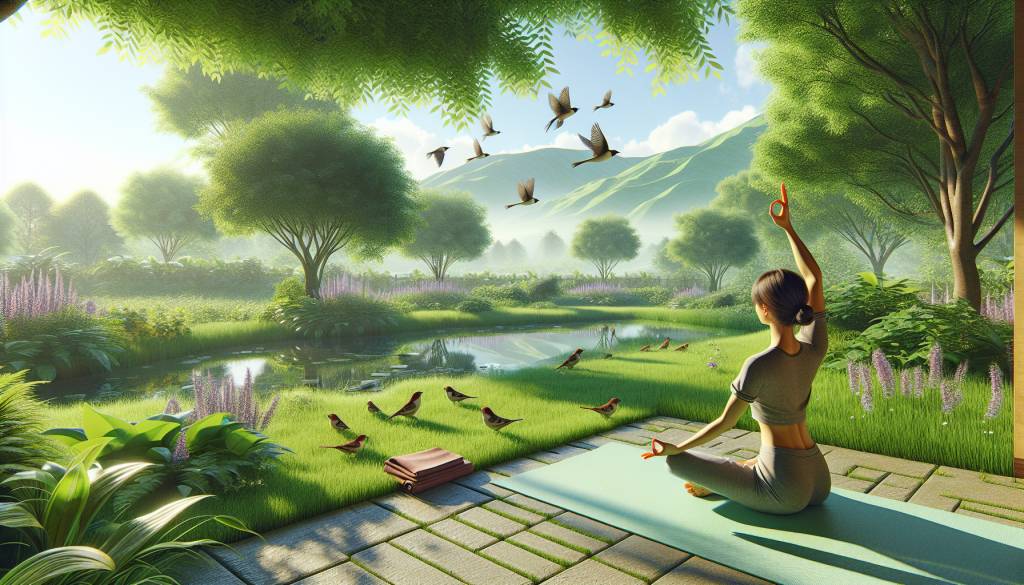 Yoga au jardin : les 5 exercices de base pour se ressourcer dans la nature