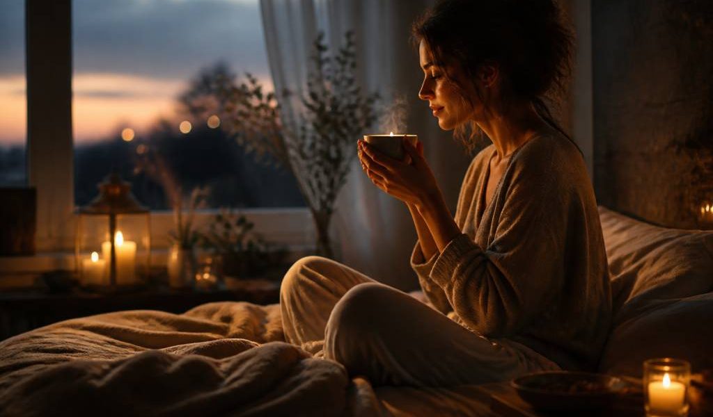 Créer une routine du soir autour d’une infusion bien-être : apaiser le mental et préparer un sommeil réparateur