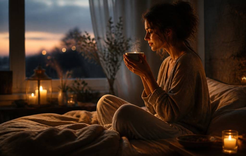 Créer une routine du soir autour d’une infusion bien-être : apaiser le mental et préparer un sommeil réparateur